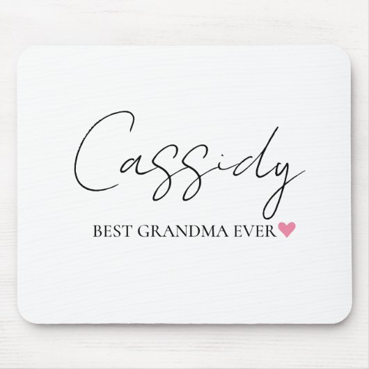Beste Oma je Monogramm | Personalisiert Mousepad (Vorne)