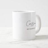 Beste Oma je Monogramm | Personalisierte Umarmung Jumbo-Tasse (Vorderseite Rechts)