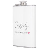 Beste Oma je Monogramm | Personalisierter Flasche Flachmann (Links)