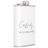 Beste Oma je Monogramm | Personalisierter Flasche Flachmann (Rechts)