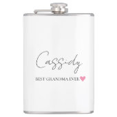 Beste Oma je Monogramm | Personalisierter Flasche Flachmann (Vorderseite)