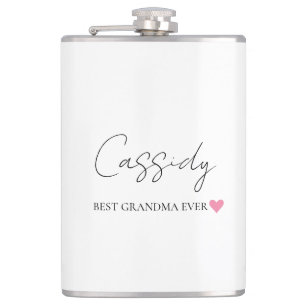 Beste Oma je Monogramm   Personalisierter Flasche Flachmann