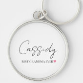 Beste Oma je Monogramm | Personalisierter Schlüsse Schlüsselanhänger (Vorne)