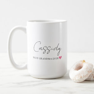 Beste Oma je Monogramm Tasse für Kaffee