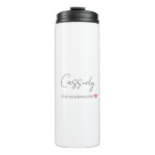 Beste Oma je Monogramm | Thermobecher Thermosbecher (Vorderseite)