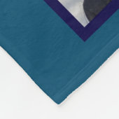 Beste Oma je Multi Foto Blue Fleecedecke (Ecke)