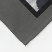 Beste Oma je Multi-Foto Grau Fleecedecke (Ecke)