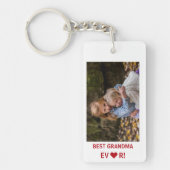 Beste Oma je Muttertag Foto Keepake Schlüsselanhänger (Vorderseite)