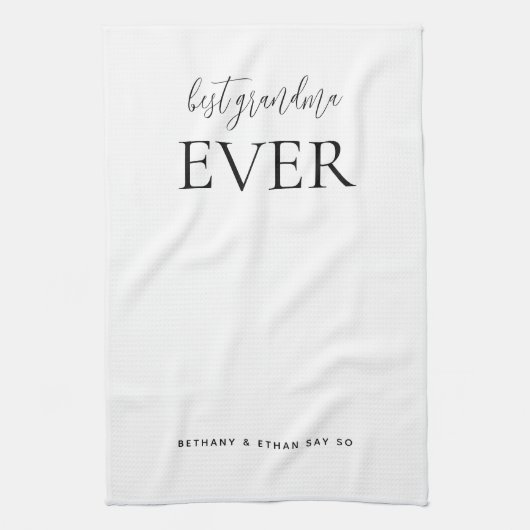 Beste Oma, je nach Farbe weiß oder Farbe Geschirrtuch (Vertikal)