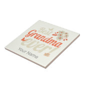 Beste Oma je Oma Vintag Großmutter Fliese (Seite)