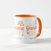 Beste Oma je Oma Vintag Großmutter Tasse (VorderseiteRechts)
