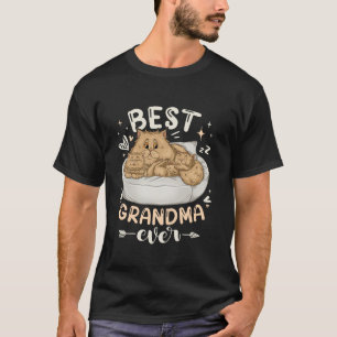 Beste Oma je Perserkatze mit 2 Kätzchen Motte T-Shirt