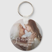 Beste Oma je Personalisiertes Foto Schlüsselanhänger (Vorderseite)