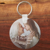 Beste Oma je Personalisiertes Foto Schlüsselanhänger (Vorderseite)