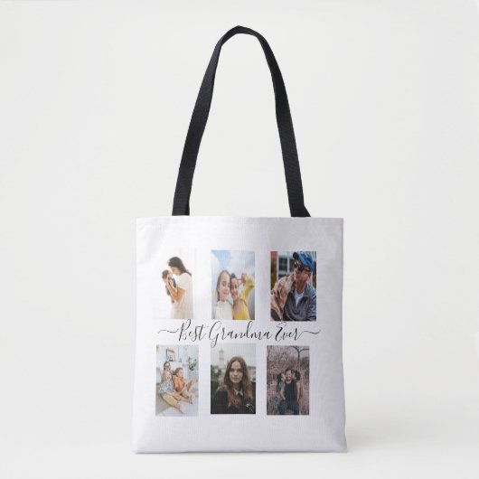 Beste Oma je Personalisiertes Foto Tasche (Vorderseite)
