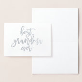 Beste Oma je Real Fox Card Folienkarte (Anzeige)