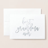 Beste Oma je Real Fox Card Folienkarte (Vorderseite mit Umschlag)