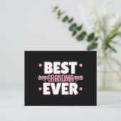 Beste Oma je - Rosa Kirschblüten Postkarte (Stehend Vorderseite)