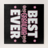 Beste Oma je - Rosa Kirschblüten Puzzle (Horizontal)