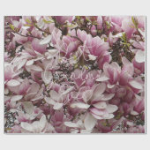 Beste Oma je Rosa Magnolia Blume Florenz Geschenkpapier (Flach)