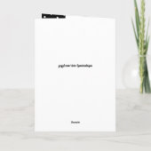 Beste Oma je schwarz-weiß mit Foto Karte (Rückseite)