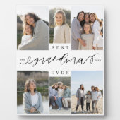 Beste Oma je Script Foto Collage Keepake Fotoplatte (Vorderseite)