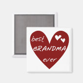 Beste Oma je T - Shirt und Geschenke Magnet (Vorderseite/Rückseite)