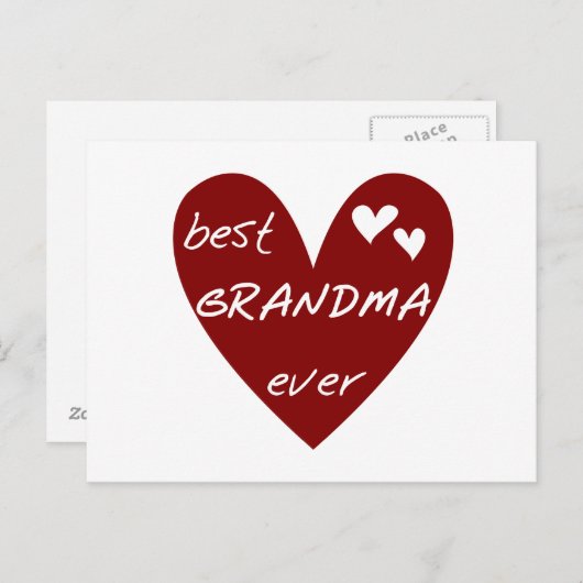 Beste Oma je T - Shirt und Geschenke Postkarte (Vorne/Hinten)