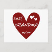 Beste Oma je T - Shirt und Geschenke Postkarte (Vorderseite)