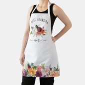 Beste Oma je | Trendy Burgundy Boho Floral Schürze (InSitu)