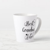 Beste Oma je Typografie Niedliches Curriculum Milchtasse (Rechte Ecke)