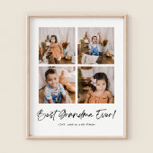 Beste Oma je vier Foto Poster