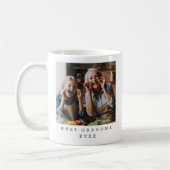 Beste Oma je Volles Foto Personalisiert Kaffeetasse (Links)
