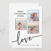 Beste Oma-jemals-Foto-Karte Feiertagskarte (Vorne/Hinten)