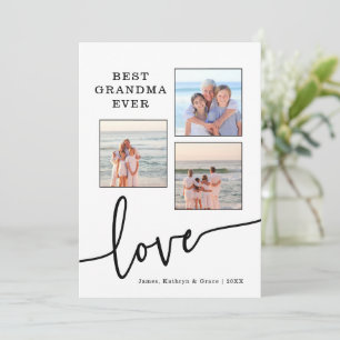 Beste Oma-jemals-Foto-Karte Feiertagskarte