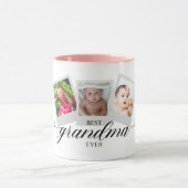 Beste Oma-jemals-Personalisierte Foto-Familie Tasse (Zentrum)