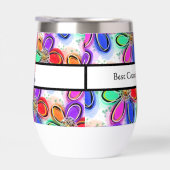 Beste Oma Künstlerische Blume Liebe NAME (Rechts)