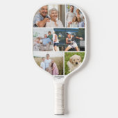 Beste Oma-Mama je Fotolage weiß Pickleball Schläger (Vorderseite)