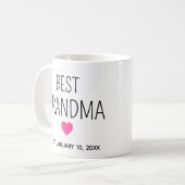 Beste Oma mit Gründungsdatum Kaffeetasse (Vorderseite Links)