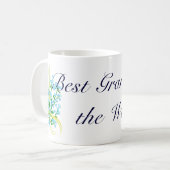 Beste Oma mit vergessener-me-nots-Tasse Kaffeetasse (Vorderseite Links)