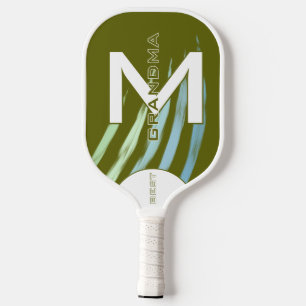 Beste Oma, Monogrammatikalische Initialen, Leichto Pickleball Schläger