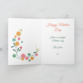 Beste Oma Mother's Day Blume Card Karte (Innenseite)