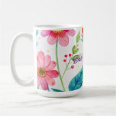 Beste Oma Muttertag Helle Blumen  Kaffeetasse (Links)