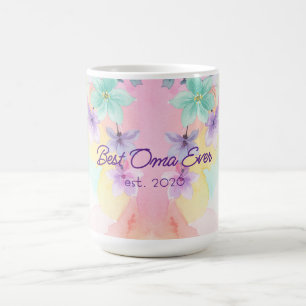 Beste Oma Muttertag Helle Blumen Kaffeetasse