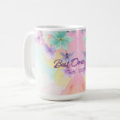 Beste Oma Muttertag Helle Blumen Kaffeetasse (Vorderseite Links)