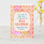 Beste Oma-Muttertagskarte Karte (Gelbe Blume)