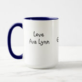 Beste Oma (oder andere Verwandte) Foto-Becher Tasse (Links)