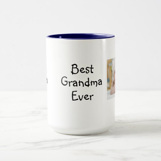 Beste Oma (oder andere Verwandte) Foto-Becher Tasse (Zentrum)
