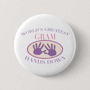 Beste Oma, ohne Frage T-Shirt Button