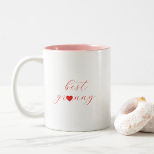Beste Oma, Oma-Geschenk, Modern Zweifarbige Tasse